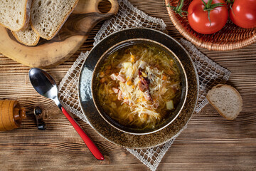 Traditional cabbage soup.