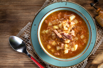 Traditional cabbage soup.