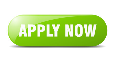 apply now button. sticker. banner. rounded glass sign