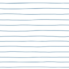 vector seamless pattern with blue lines on white background.