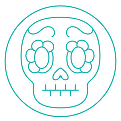 Isolated mask site symbol landscape icon- Vector