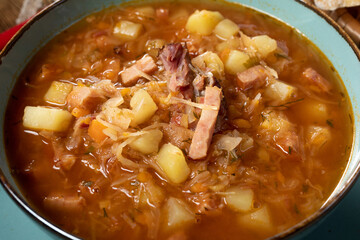 Traditional cabbage soup.