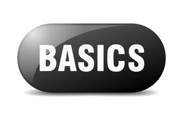 basics button. sticker. banner. rounded glass sign