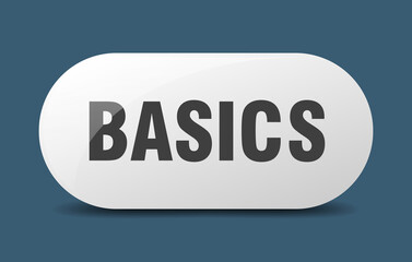 basics button. sticker. banner. rounded glass sign