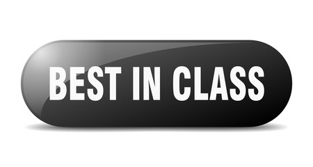 best in class button. sticker. banner. rounded glass sign