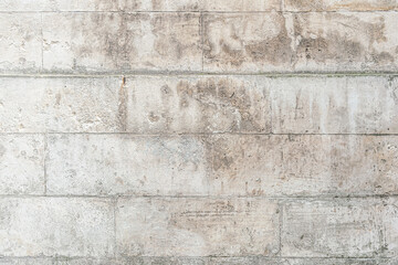 abstract background of an old white brick lined wall