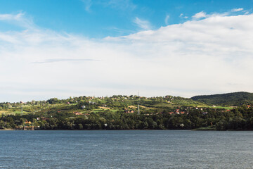 Fototapeta na wymiar Danube river landscape Serbia