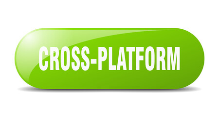 cross-platform button. sticker. banner. rounded glass sign