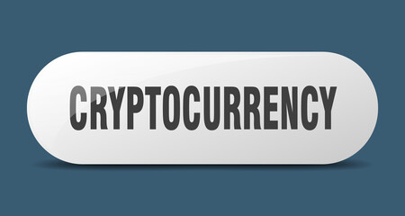 cryptocurrency button. sticker. banner. rounded glass sign