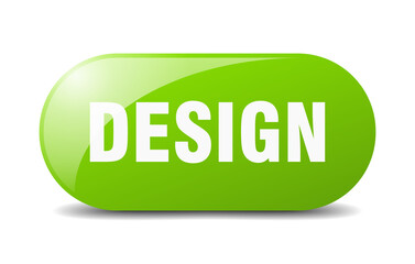 design button. sticker. banner. rounded glass sign