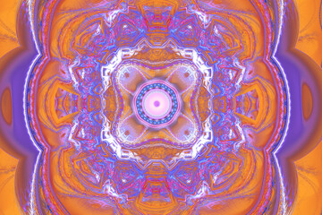 Fractal illustration psichology test analysis daydreaming dream concept phobia cure curing