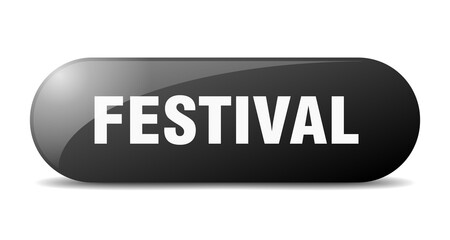 festival button. sticker. banner. rounded glass sign