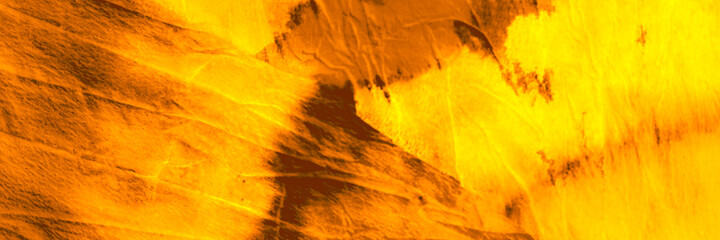 Curry Retro Watercolor Print. Fire Color Summer Vintage Rustic Pattern. Copper Dirty Art Wallpaper. Yellow Orange Tie Dye Shibori Pattern. Mustard Pumpkin Faded Fabric. Grunge Ink Splash.