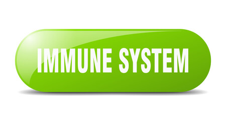 immune system button. sticker. banner. rounded glass sign