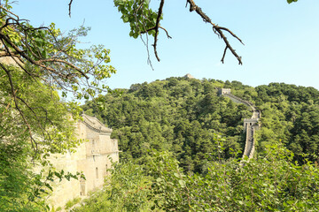 One of the seven wonders of the world, Mutianyu section of the great wall of China