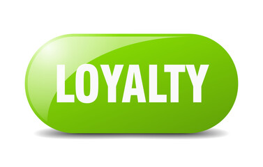 loyalty button. sticker. banner. rounded glass sign