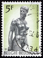 Postage stamp Belgium 1975 Assia, by Charles Despiau