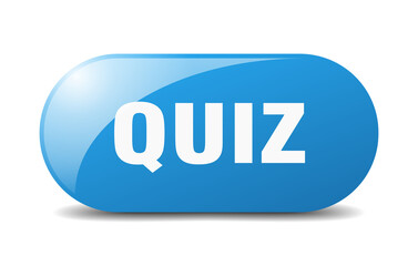 quiz button. sticker. banner. rounded glass sign