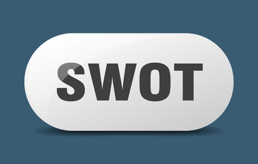 swot button. sticker. banner. rounded glass sign