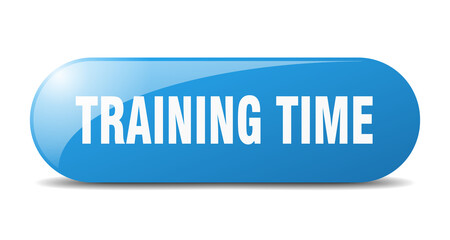 training time button. sticker. banner. rounded glass sign