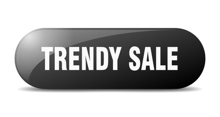trendy sale button. sticker. banner. rounded glass sign
