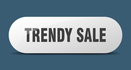 trendy sale button. sticker. banner. rounded glass sign