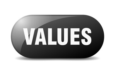 values button. sticker. banner. rounded glass sign