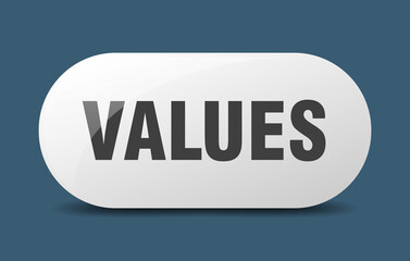 values button. sticker. banner. rounded glass sign