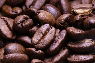 Coffee beans art concept