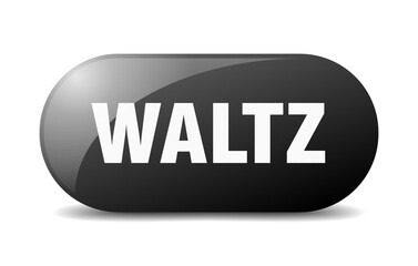 waltz button. sticker. banner. rounded glass sign