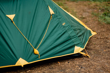 camping and tourist tent in the forest © Pavel