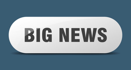 big news button. sticker. banner. rounded glass sign