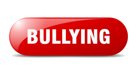 bullying button. sticker. banner. rounded glass sign