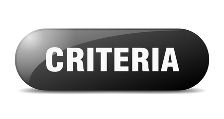 criteria button. sticker. banner. rounded glass sign