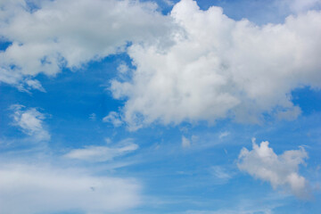Blue sky and beautiful clouds.