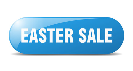 easter sale button. sticker. banner. rounded glass sign