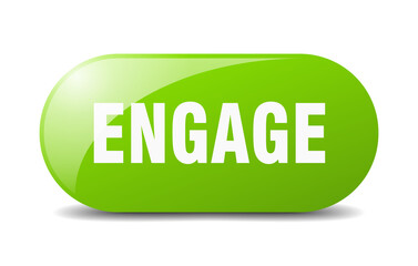 engage button. sticker. banner. rounded glass sign