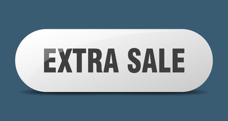 extra sale button. sticker. banner. rounded glass sign