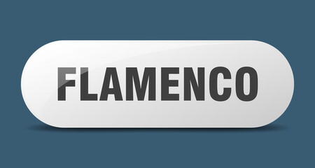 flamenco button. sticker. banner. rounded glass sign