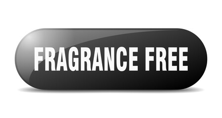 fragrance free button. sticker. banner. rounded glass sign