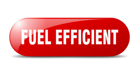 fuel efficient button. sticker. banner. rounded glass sign