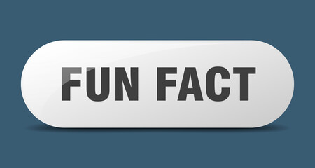 fun fact button. sticker. banner. rounded glass sign
