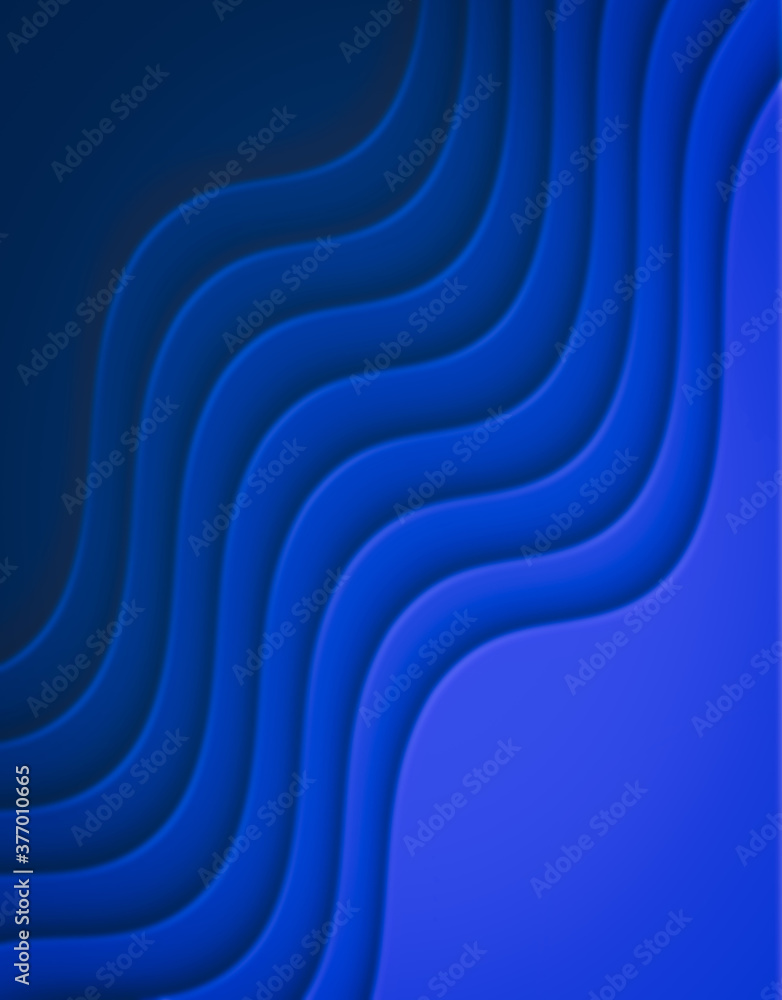Poster wavy paper cut background. blur. abstract curved wave with blur effect for your design. illustration