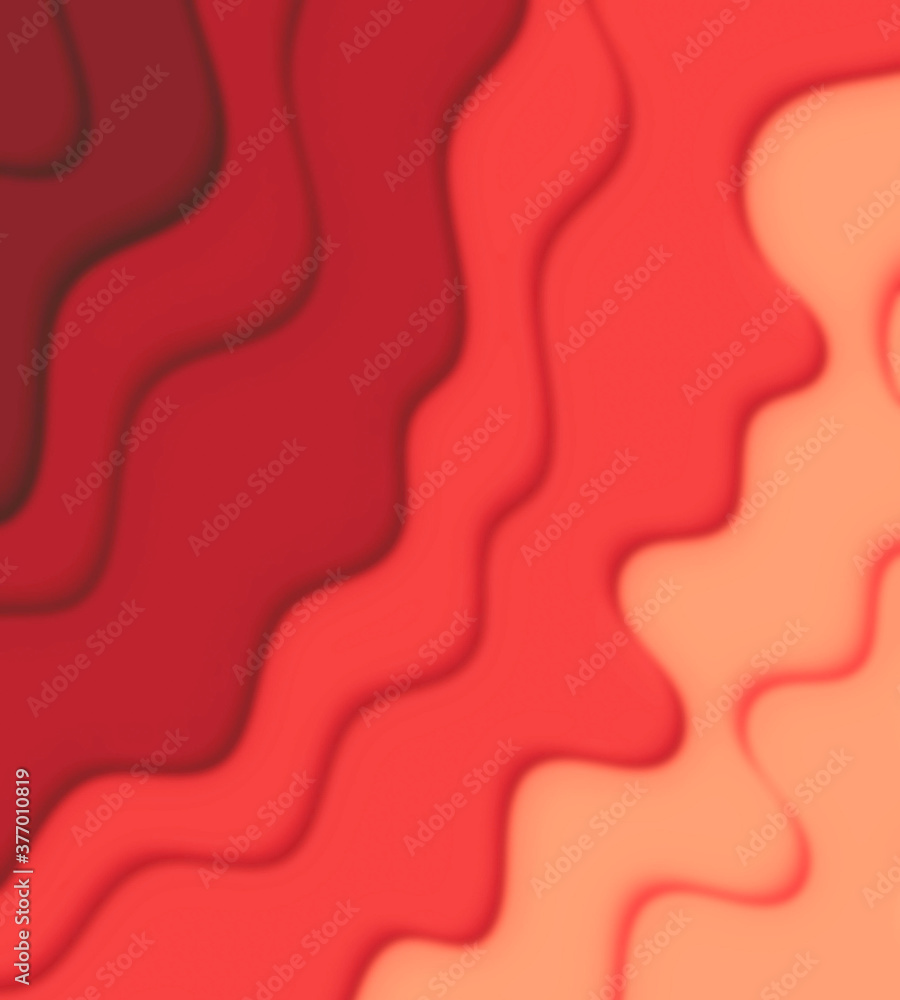Poster wavy paper cut background. blur. abstract curved wave with blur effect for your design. illustration