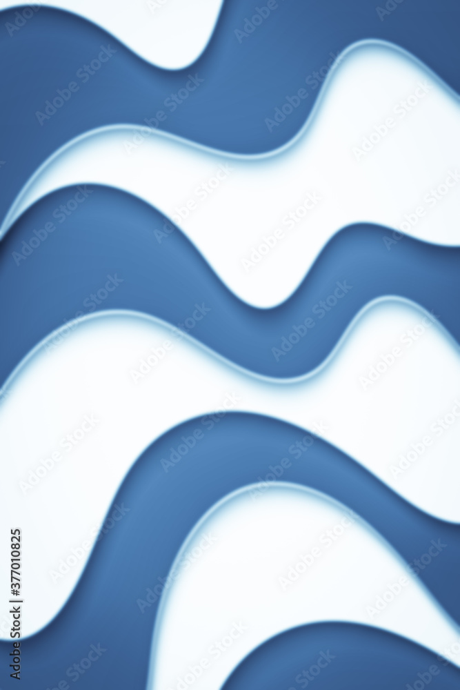 Poster wavy paper cut background. blur. abstract curved wave with blur effect for your design. illustration