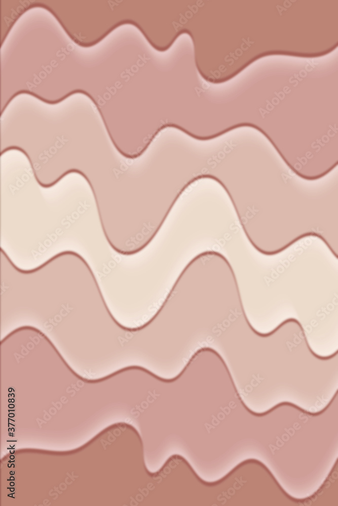 Poster wavy paper cut background. blur. abstract curved wave with blur effect for your design. illustration