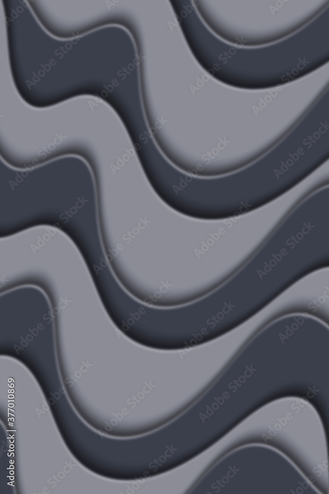 Poster wavy paper cut background. blur. abstract curved wave with blur effect for your design. illustration