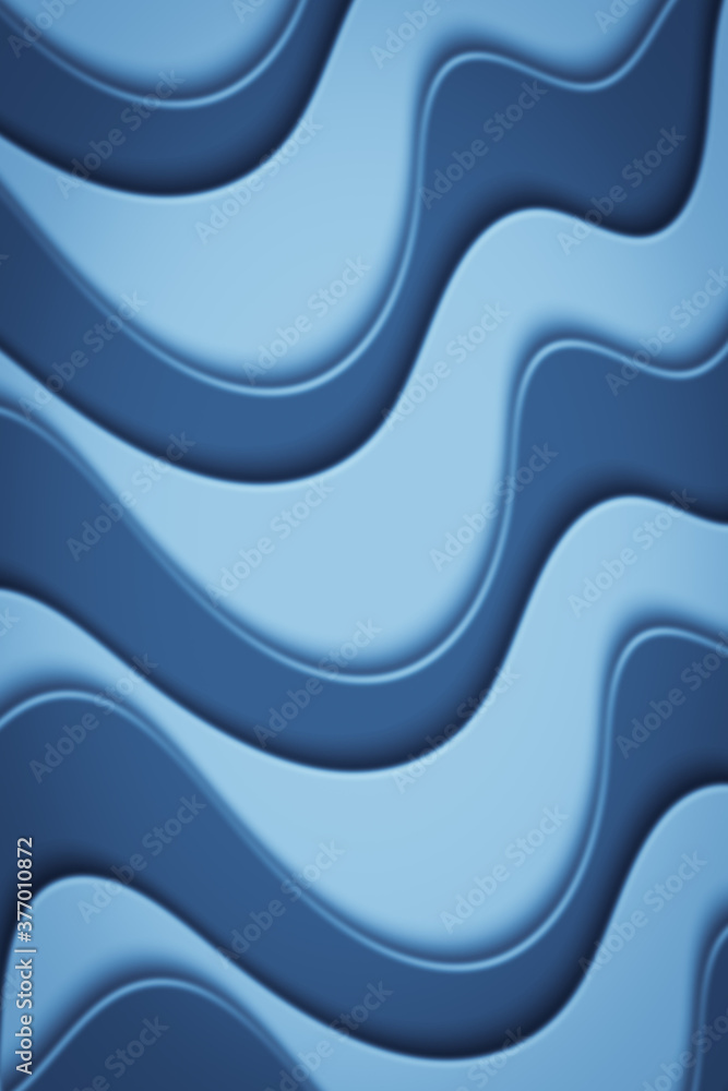 Poster wavy paper cut background. blur. abstract curved wave with blur effect for your design. illustration