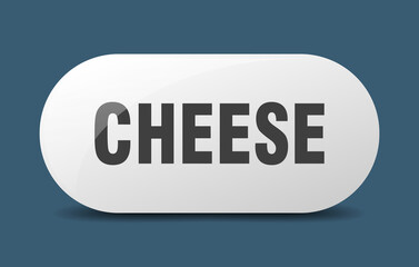 cheese button. sticker. banner. rounded glass sign