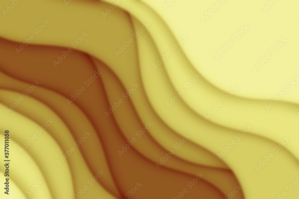 Poster wavy paper cut background. blur. abstract curved wave with blur effect for your design. illustration